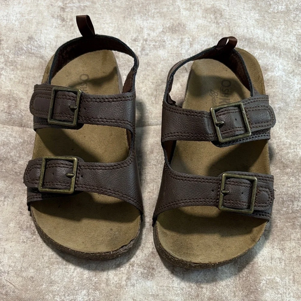 OshKosh B'gosh Brown Kids Sandals with Buckles
